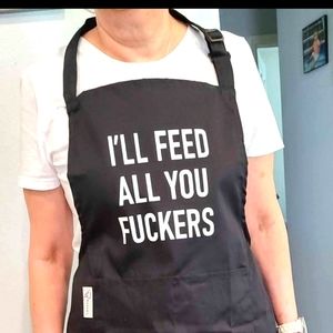 I'll feed all you fuckers apron fits up to XXL